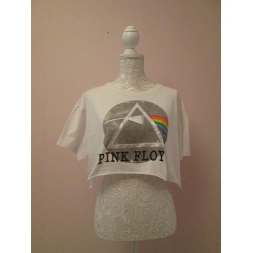 T-Shirt Blanc Motif Pink Floyd Taille L