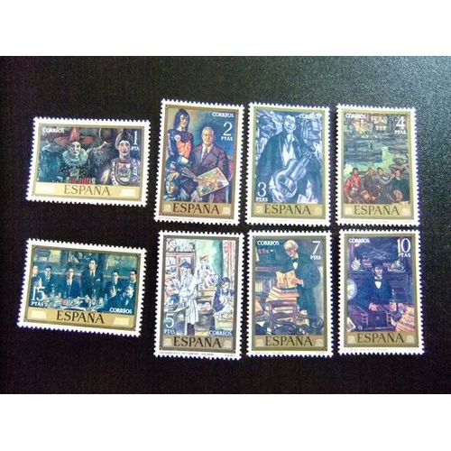 España Spain Espagne 1972 - Cuadros De Solana - Tableaux De Solana - Edifil Nº 2077/84 ** Yvert Nº 1731 / 1738 ** Mnh
