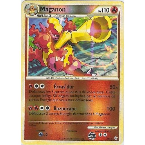 Carte Pokemon Maganon 2/95 Rare Holo Reverse - Dechainement - Vf