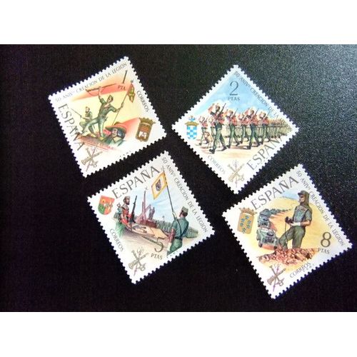 España Spain Espagne 1971 - 50º Ani. Legion - Création Légion - Edifil Nº 2043/ 2046 ** Yvert Nº 1696 / 1699 ** Mnh