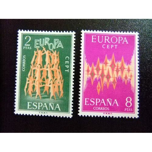 España Spain Espagne 1972 - Europa - Europa Cept - Edifil Nº 2090 / 2091 ** Yvert Nº 1744 / 1745 ** Mnh