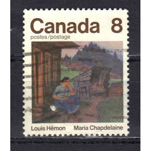 Canada 1975 : Ecrivain Canadien : "Maria Chapdelaine", Roman De Louis Hémon - Timbre 8 C. Oblitéré