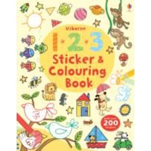 123 Sticker And Colouring Book