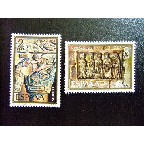 España Spain Espagne 1973 - Navidad - Noël (Burgos) - Edifil Nº 2162 / 2163 ** Yvert Nº 1817/1818 ** Mnh