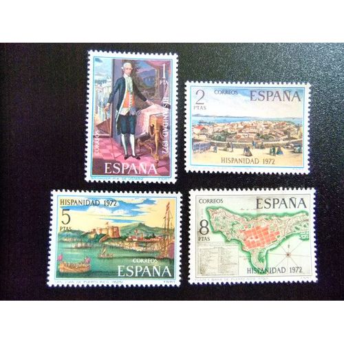España Spain Espagne 1972 - Puerto Rico - 450º Anniv. Puerto Rico - Edifil Nº 2107 / 2110 ** Yvert Nº 1761 / 1764 ** Mnh