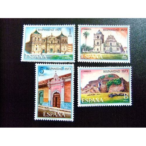  España Spain Espagne 1973 - Nicaragua - Historie Nicaragua - Edifil Nº 2154 / 2157 ** Yvert Nº 1809 / 1811 ** Mnh