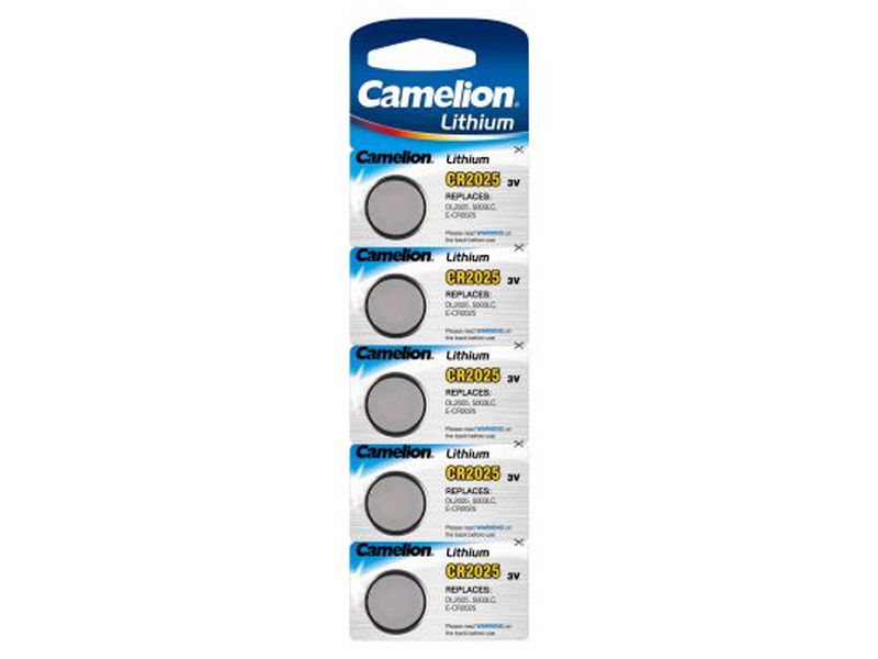 Camelion Pack de 5 piles Lithium 3V CR2025