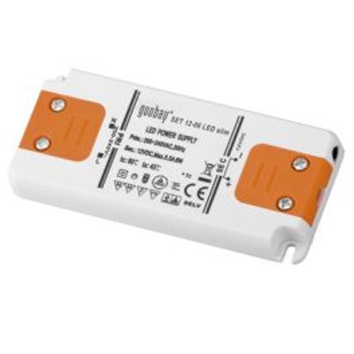 Alimentation LED 230VAC-12VDC 0-6W slim