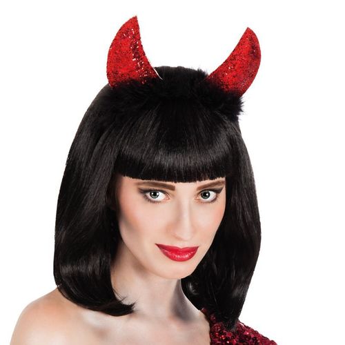Serre Tête Corne Diable Paillette