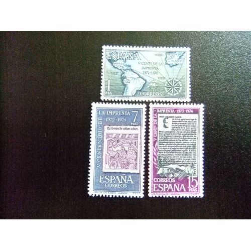 España Spain Espagne 1973 - Imprenta - V Cent. Imprimerie - Edifil Nº 2164 / 2166 ** Yvert Nº 1819 / 1821 ** Mnh