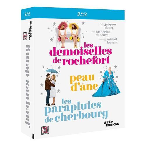 Jacques Demy : Les Demoiselles De Rochefort + Peau D'âne + Les Parapluies De Cherbourg - Pack - Blu-Ray