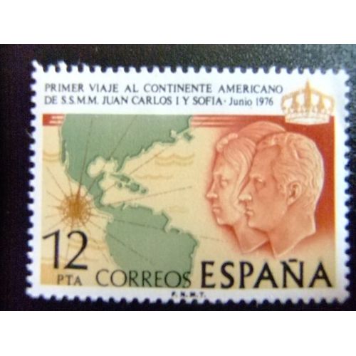 España Spain Espagne 1976 - Viaje De Los Reyes - Couple Royal Sur La Amerique - Edifil Nº 2333 ** Yvert Nº 1979 ** Mnh
