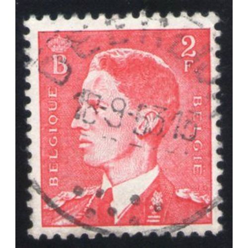 Belgique 1952 Oblitéré Rond Used Stamp King Boudewijn Roi Baudouin Rouge