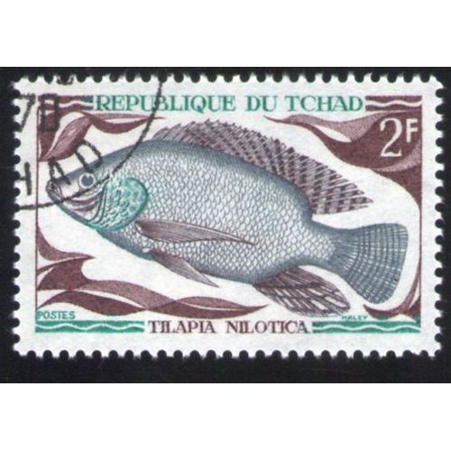 Tchad 1969 Oblitéré Rond Used Stamp Poisson Fish Tilapia Du Nil Nilotica
