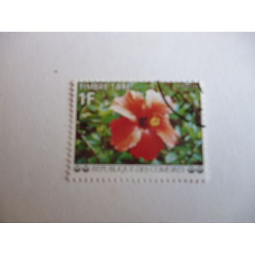 Timbre Taxe "Comores Fleur D'hibiscus".