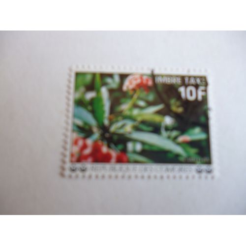 Timbre Taxe "Comores :Fleur Cameleon".