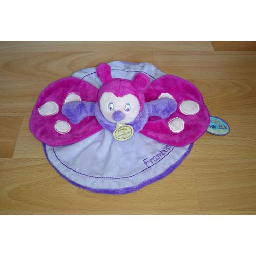 Doudou Plat Coccinelle Framboiselle Le Jardin Merveilleux Doudou Et Compagnie