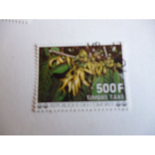 Timbre  Taxe "Comores :Fleur D'ylang Ylang".