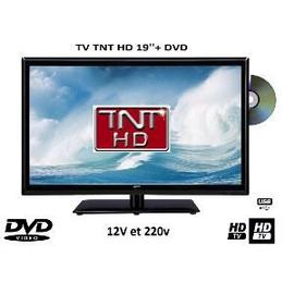 Télévision TV + DVD LED 19 HD LED 12V /220V camping car
