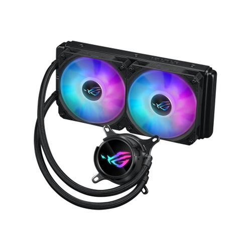 ASUS ROG STRIX LC III 240 ARGB - Système de refroidissement liquide de processeur - Taille de radiateur : 240 mm - (pour : AM4, LGA1200, LGA1700, AM5, LGA115x Socket) - cuivre - 120 mm - noir