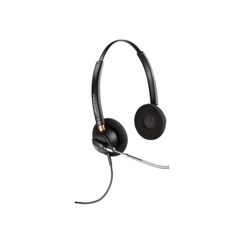 Poly EncorePro 520V - EncorePro 500 series - micro-casque - sur-oreille - filaire - jack 3,5mm - noir - Certifié pour Skype for Business, certifié UC