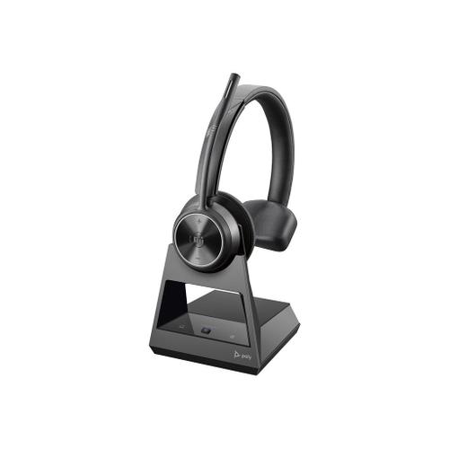 Poly Savi 7310-M Office - Savi 7300 series - micro-casque - sur-oreille - DECT - sans fil - noir - Certifié pour Microsoft Teams