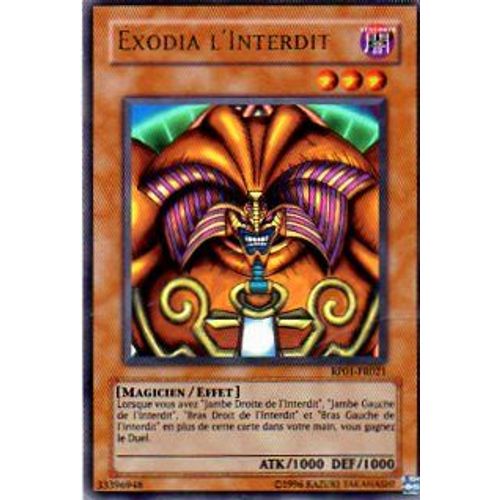 Exodia L'interdit Yu-Gi-Oh Rp01-Fr021