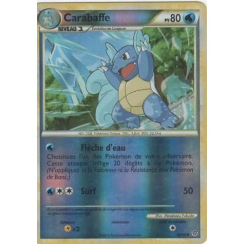 Carte Pokémon "Carabaffe" Pv80 Holo Reverse 42/95
