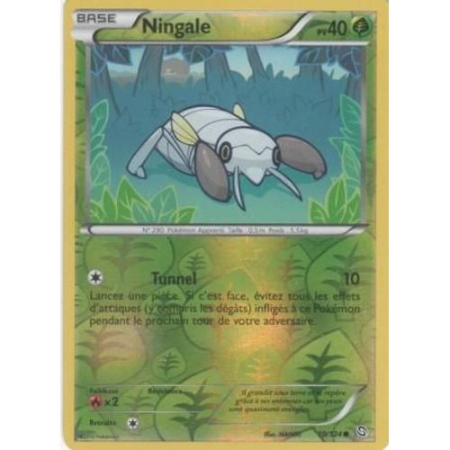Carte Pokémon "Ningale" Pv40 Holo Reverse 10/124