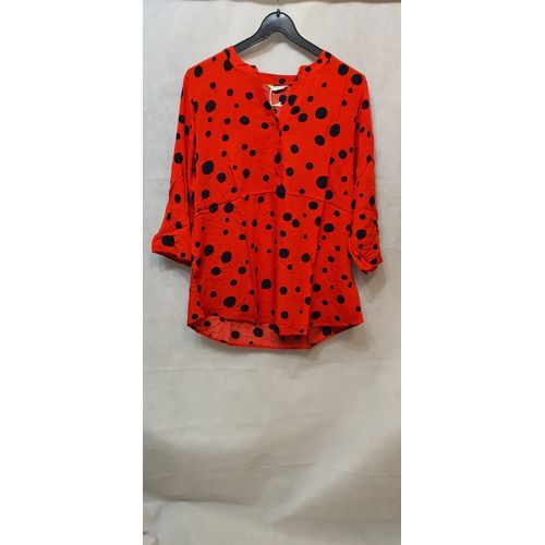 Blouse D'ete Rouge Femme Christy Paris Taille 44/46