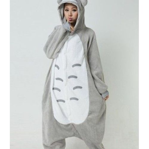Kigurumi Envoie Immediat Adulte Pyjamas Unisexe Animal Animaux Combinaison Cosplay Animaux Chat Style Totoro
