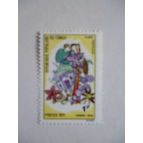 Timbre "Congo 1971 :Flore Tropicale".