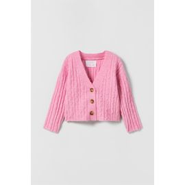 Gilet En Maille À Torsades Au Toucher Doux (Zara)