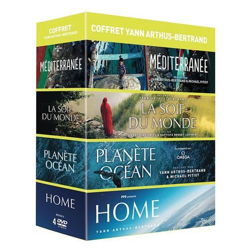 Coffret Yann Arthus-Bertrand - Planète Océan + La Soif Du Monde + Home + Méditerranée, Notre Mer À Tous - Pack