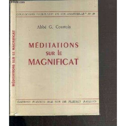 Meditations Sur Le Magnificat / Collection Feuillets De Vie Spirituelle N°10