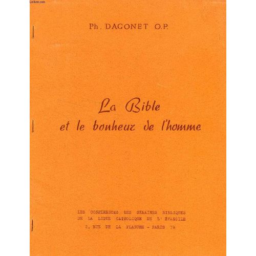 La Bible Et Le Bonheur De L'homme