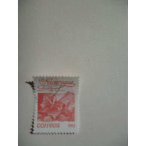 Timbre "Nicaragua 1983 : Hibiscus".