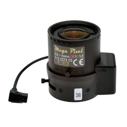 Objectif AXIS Megapixel à focale variable - diaphragme automatique - 1/3" - montage CS - 2.8 mm - 8 mm - f/1.2 - pour AXIS P1385-E