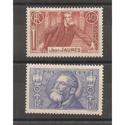 318 - 319 (1936) Les Deux Jean Jaurès N* (Côte 19e) (1472)