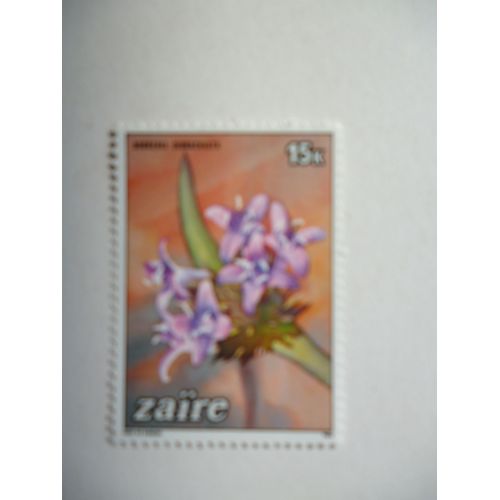 Timbre "Zaïre 1984 :Borreria Dibrachiata".