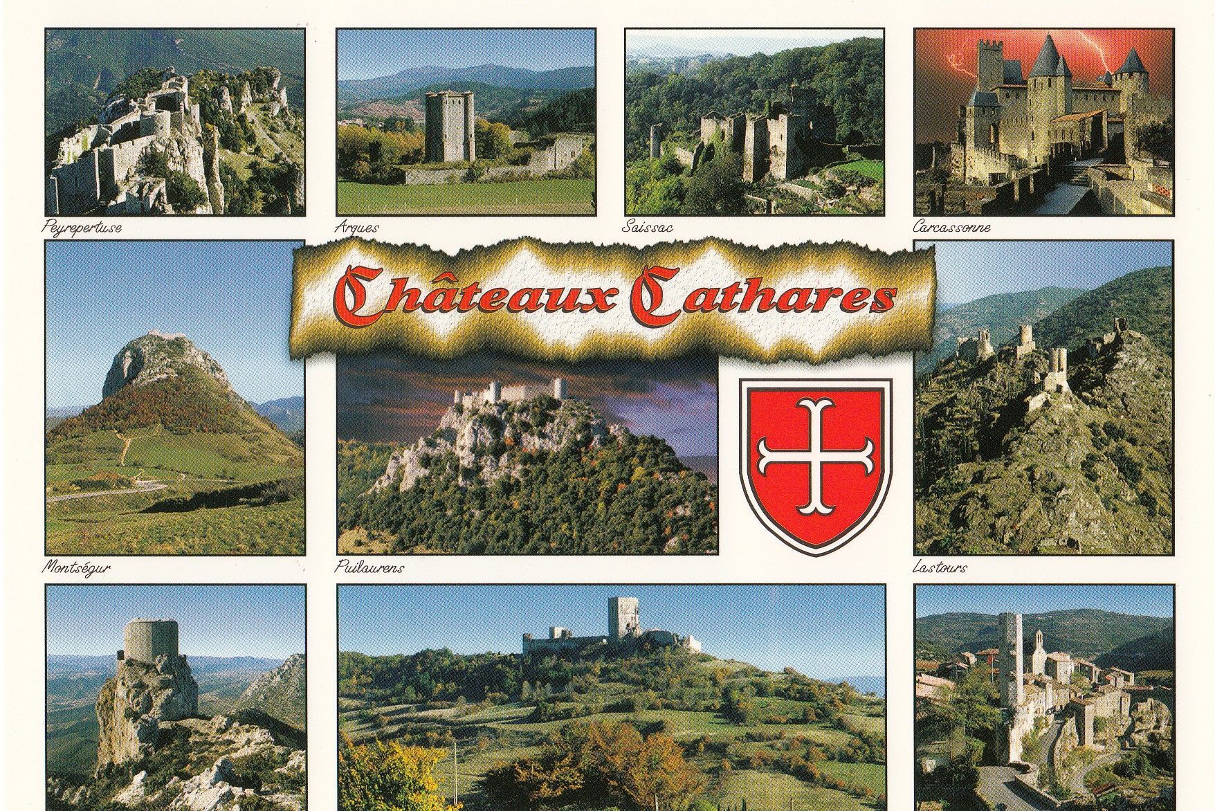 Chateaux Cathares Carte Postale Rakuten