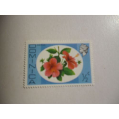 Timbre "Dominica :Hibiscus".
