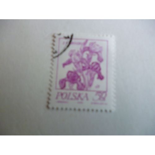 Timbre "Pologne 1986 : Iris".
