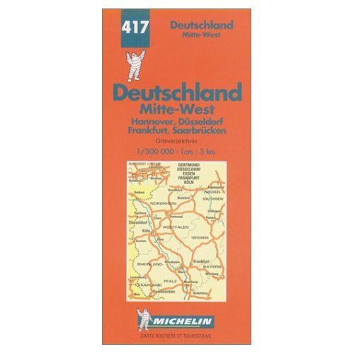 Allemagne Centre-Ouest - 1/300 000