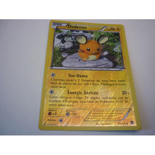 Dedenne Réverse 34/111 - Xy Poings Furieux