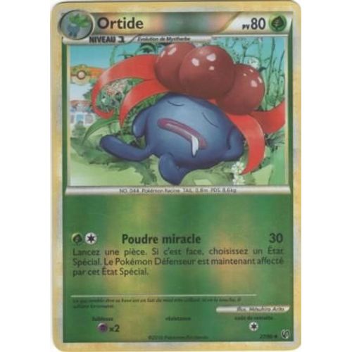 Carte Pokémon "Ortide" Pv80 Holo Reverse 27/90