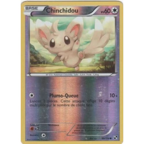 Carte Pokémon "Chinchidou" Pv60 Holo Reverse 88/114