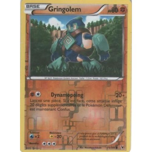 Carte Pokémon "Gringolem" Pv80 Holo Reverse 71/101