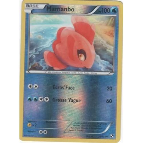 Carte Pokémon "Mamanbo" Pv100 Holo Reverse 38/114