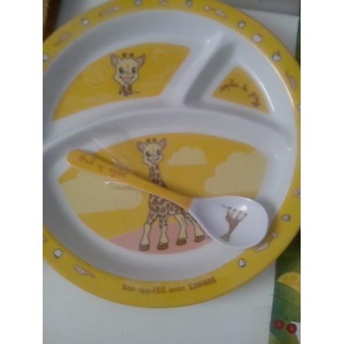 Assiette Plate Sophie La Girafe Vulli100% Melamine